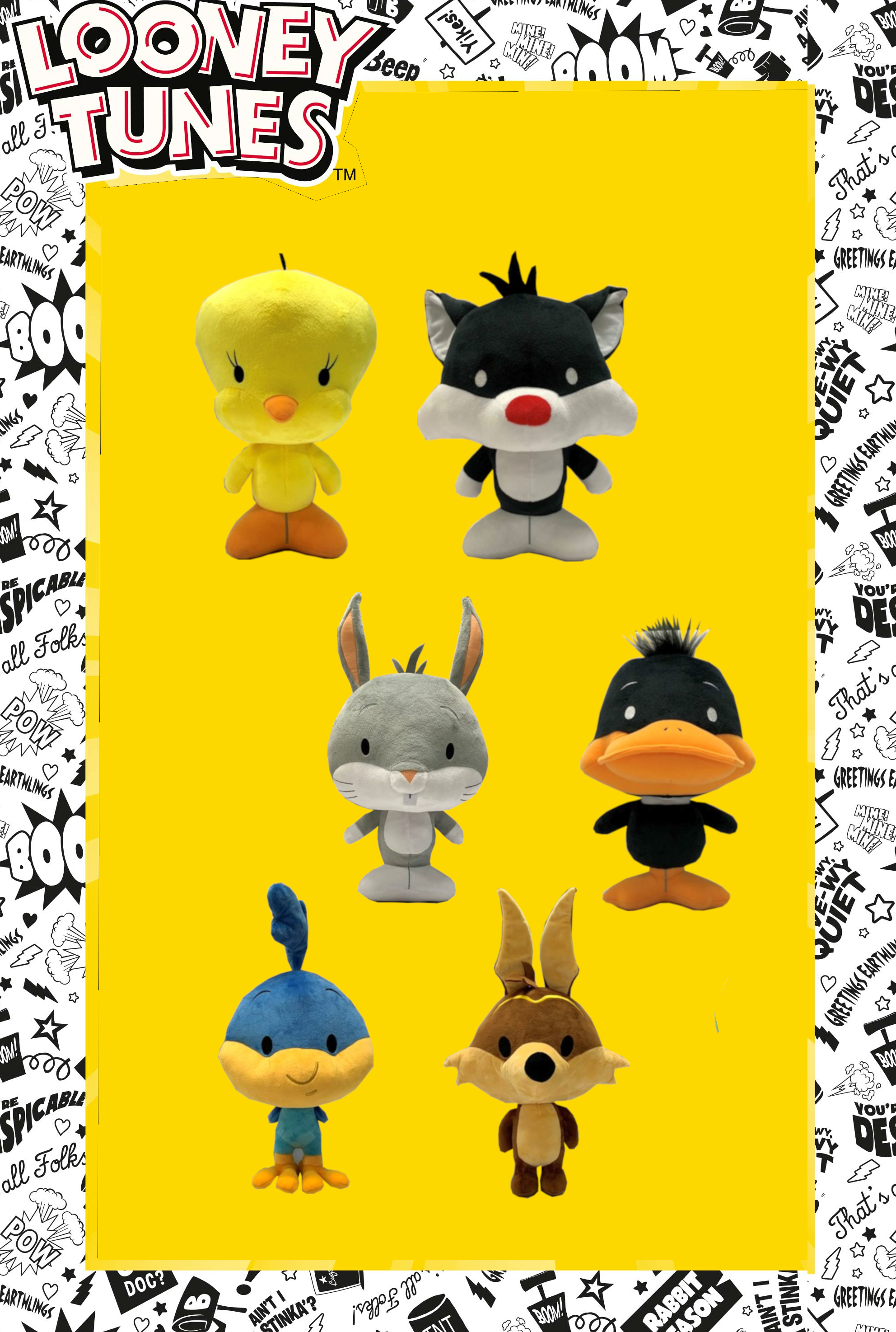 40cm Chibi Looney Tunes Plush Assortment 513-0912