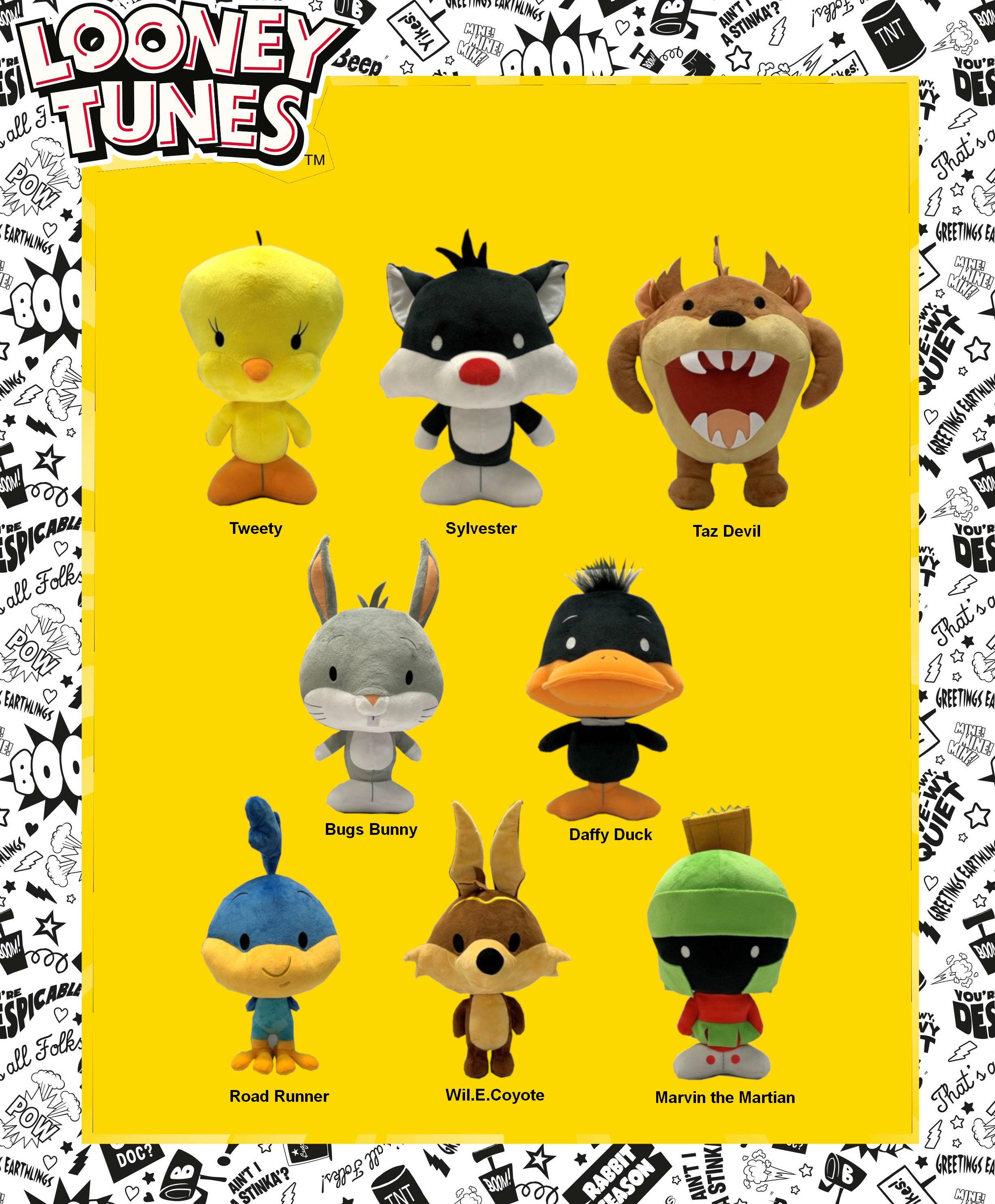 18cm Chibi Looney Tunes Plush Asstd 513-0909