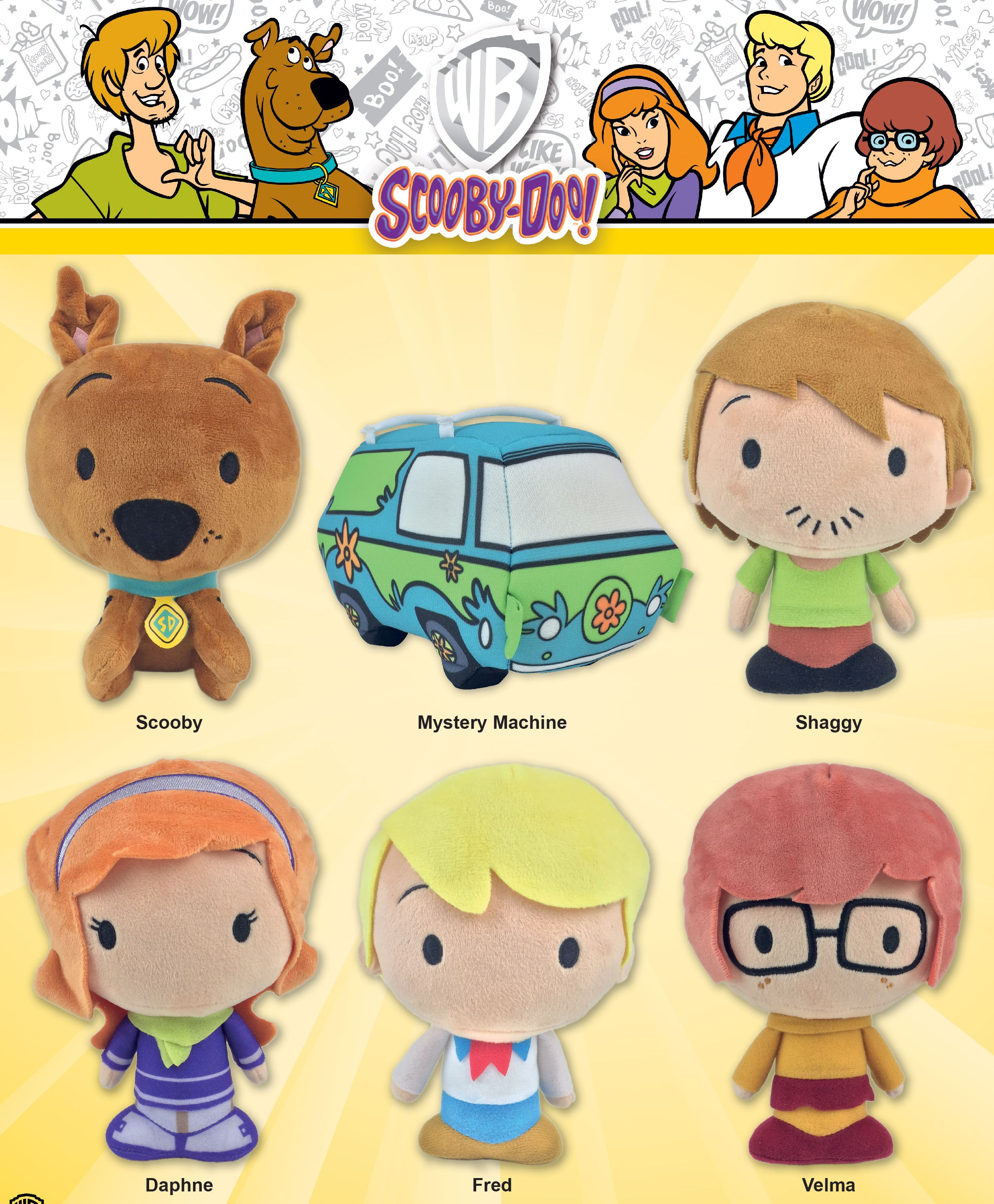 Chibi Scooby Doo 18cm Plush Assortment 513-3060