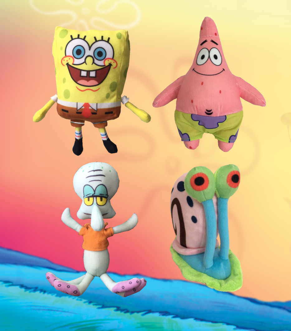 SPONGEBOB 31-41CM PLUSH ASST 514-1986