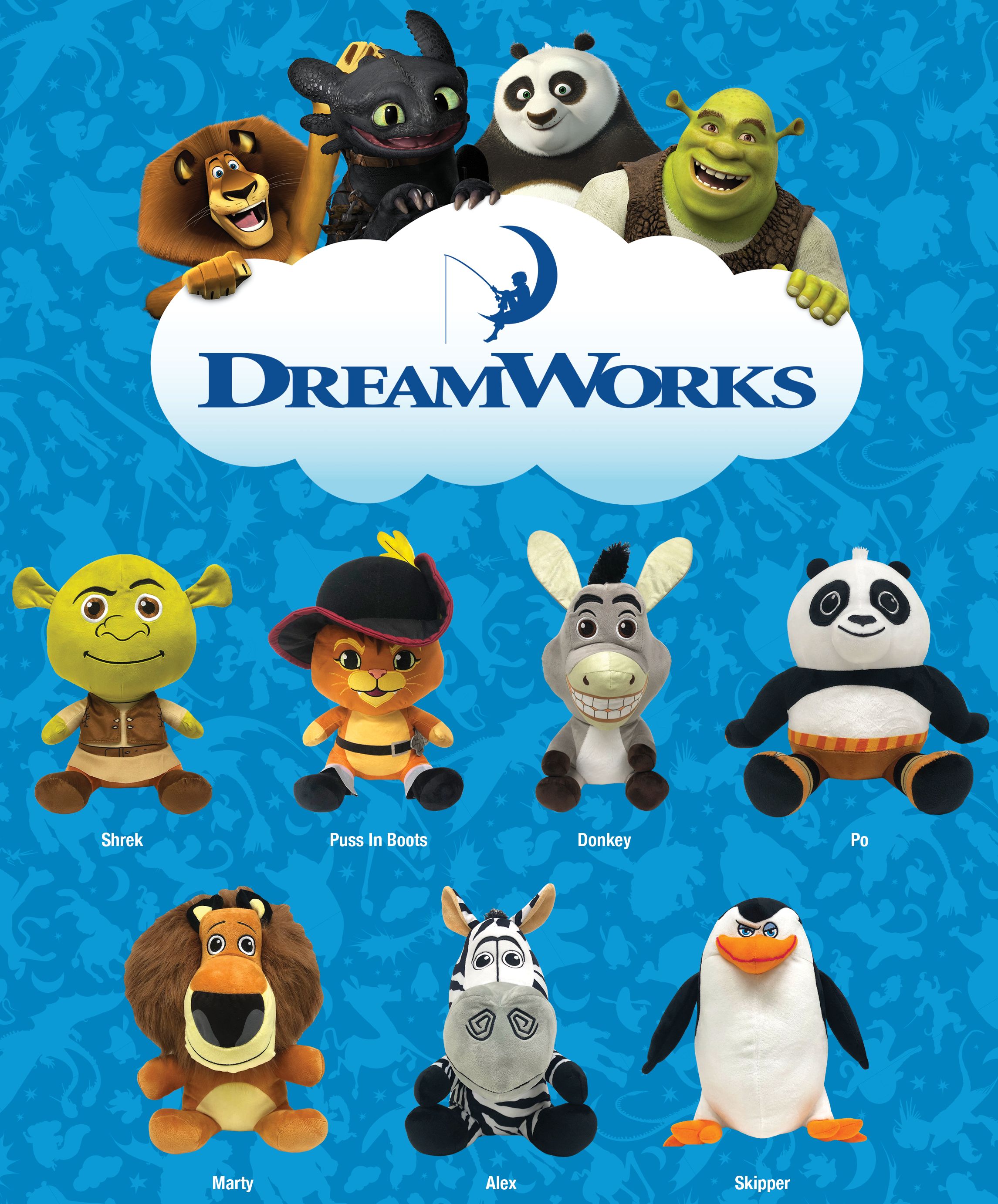 Dreamworks Heroes 15-17cm Plush Asst 512-0375