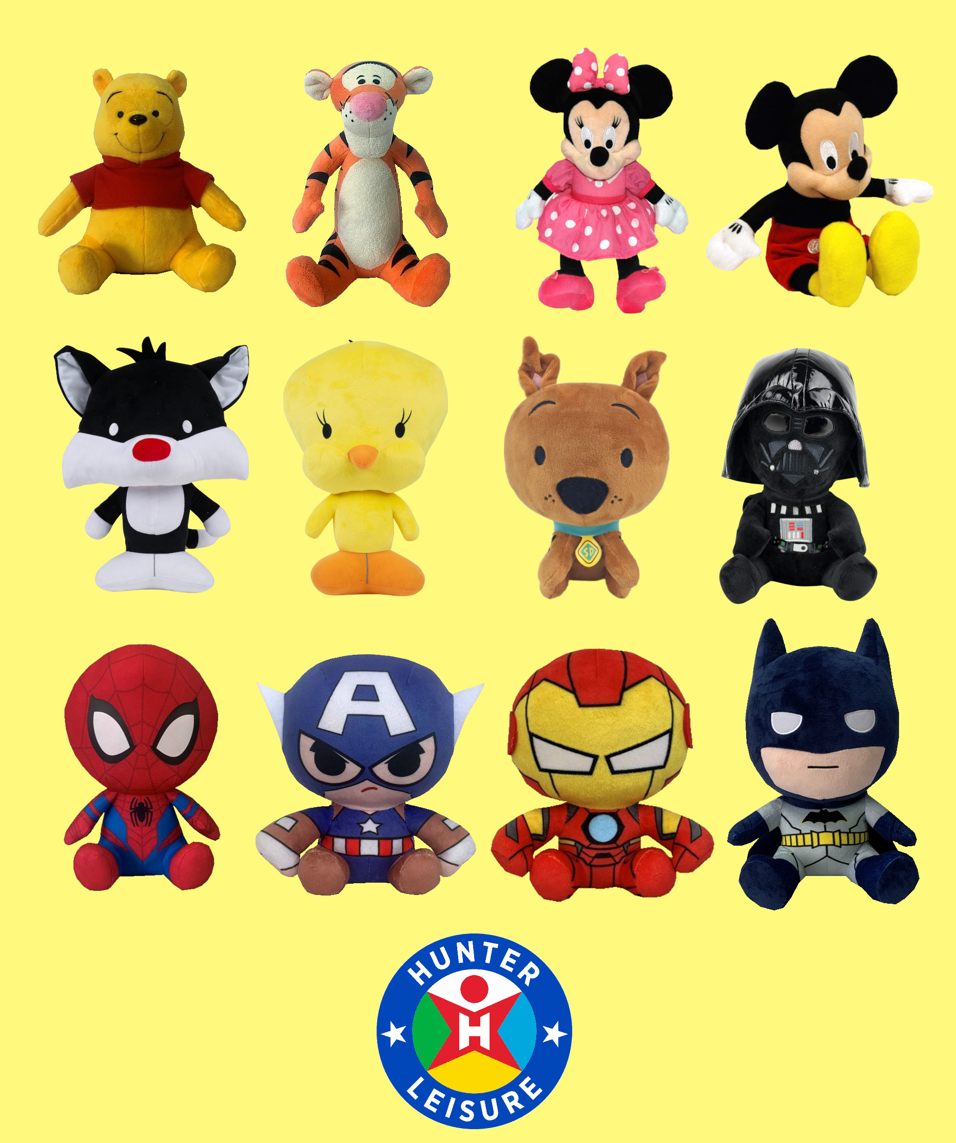 ASST LIC MEGA 23-29CM PLUSH 514-5371